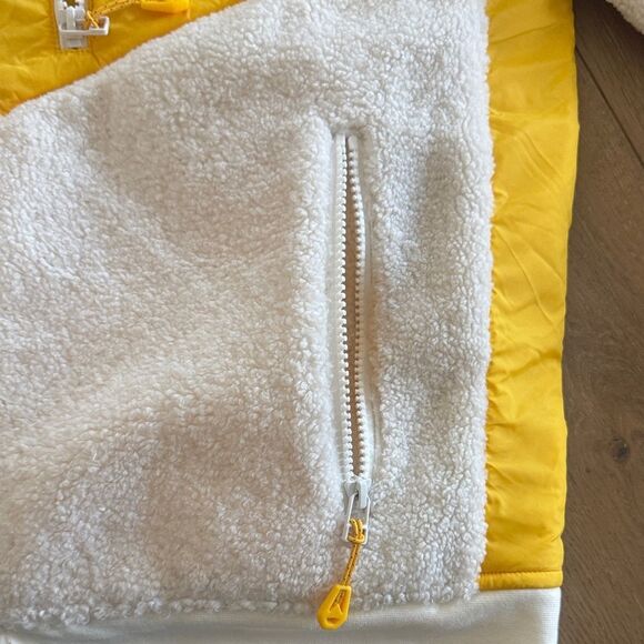 Joe's Jeans Yellow and White Fleece Jacket - Picture 3 of 5